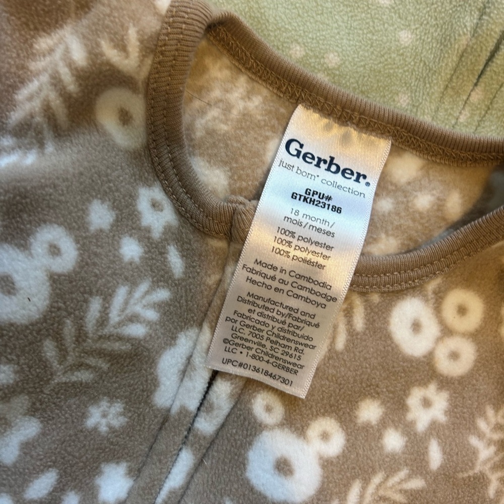 Gerber Baby 18 Months Onesie Set of Four  Earth Tones - Picture 4 of 9